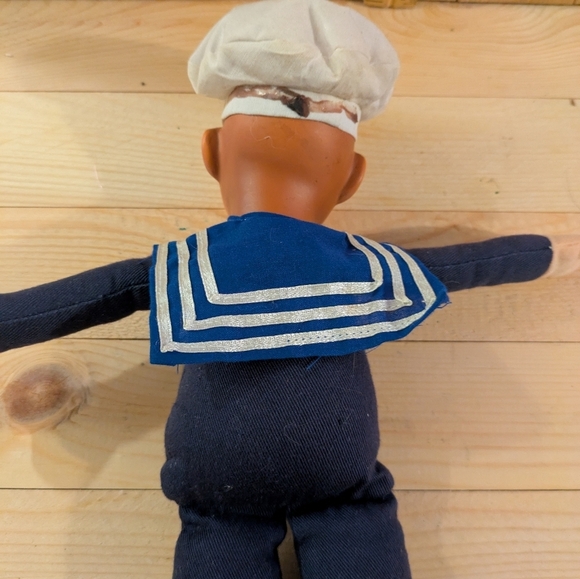 Vintage Sailor Doll with Blue Outfit - Picture 4 of 7